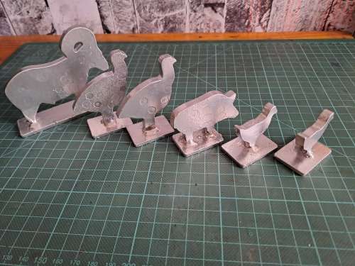 Air rifle steel targets x6 bundle