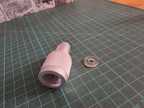 Air rifle or paintball CO2 88G to 12G reducer adaptor