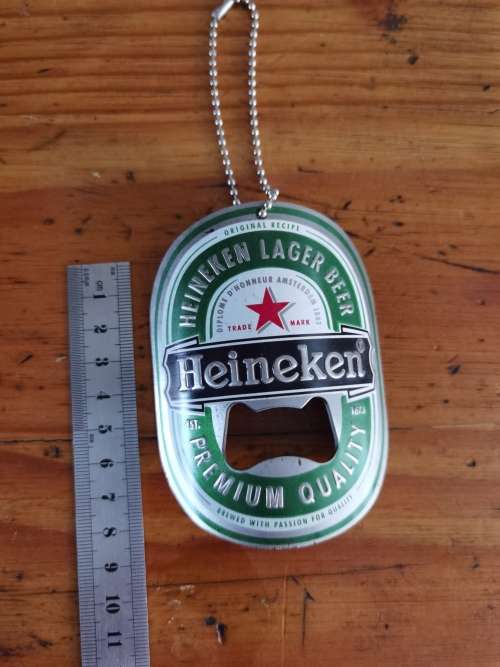 Heineken stainless beer opener