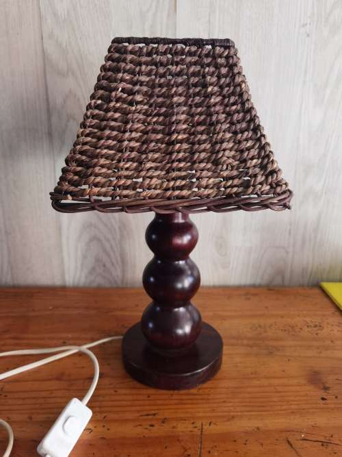 Wicker lamp
