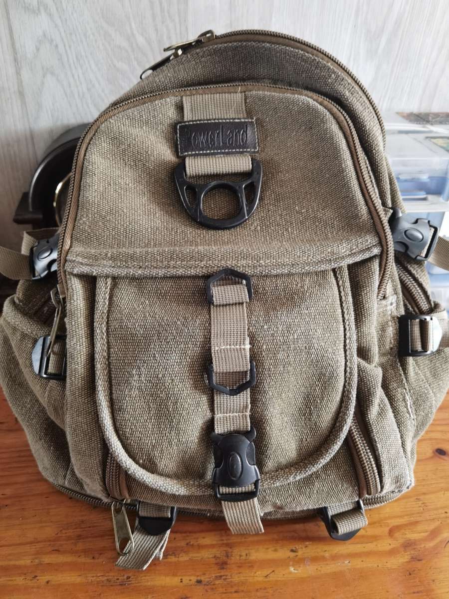 Powerland retro expandable canvis back pack