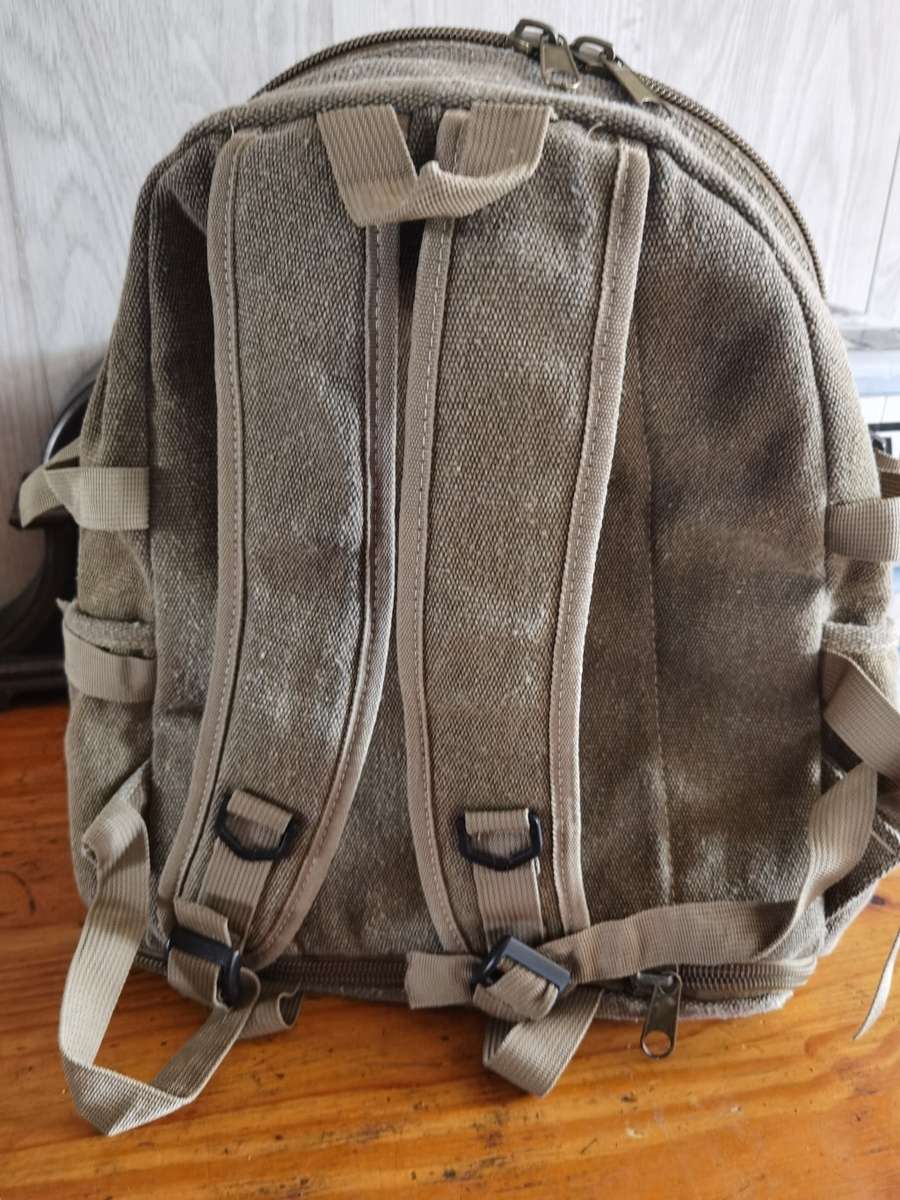 Powerland retro expandable canvis back pack