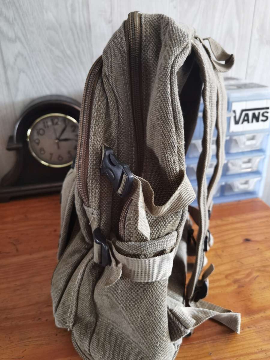 Powerland retro expandable canvis back pack