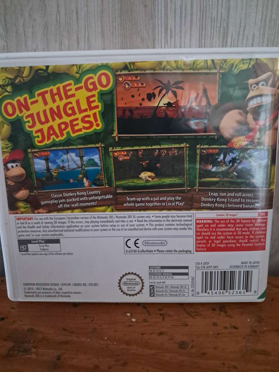 Nintendo 3DS Donkey Kong country returns