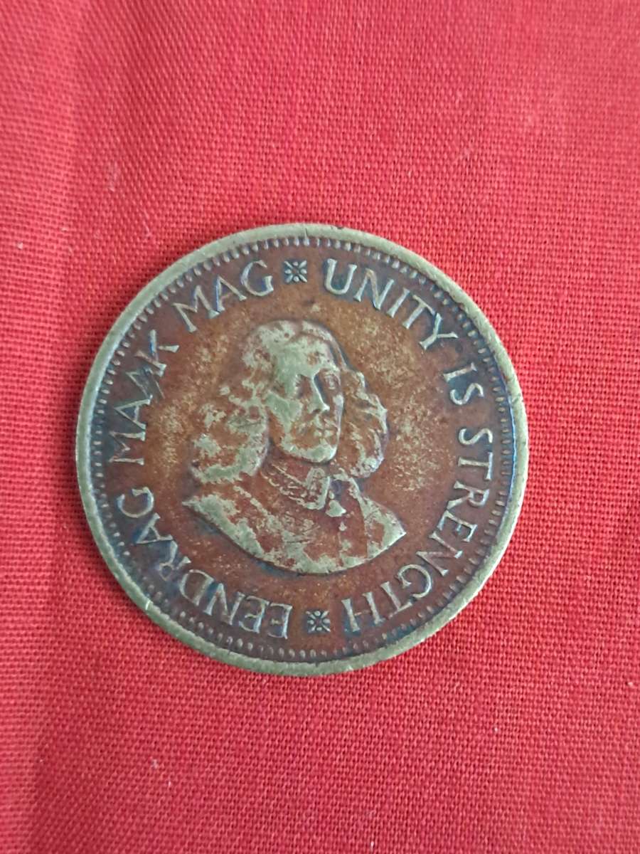 1961 1/2 half cent coin