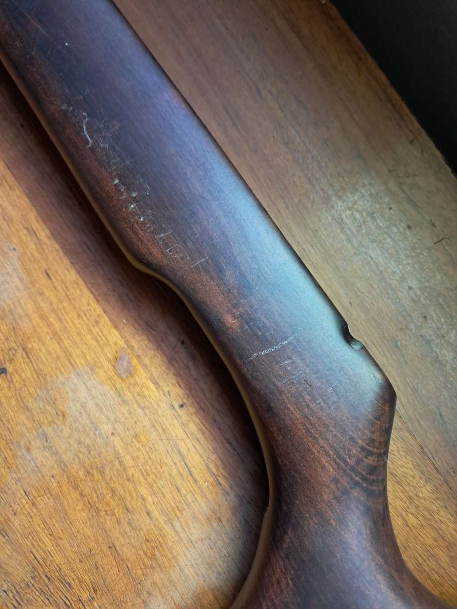 Air rifle but stock dark wood 61cm long