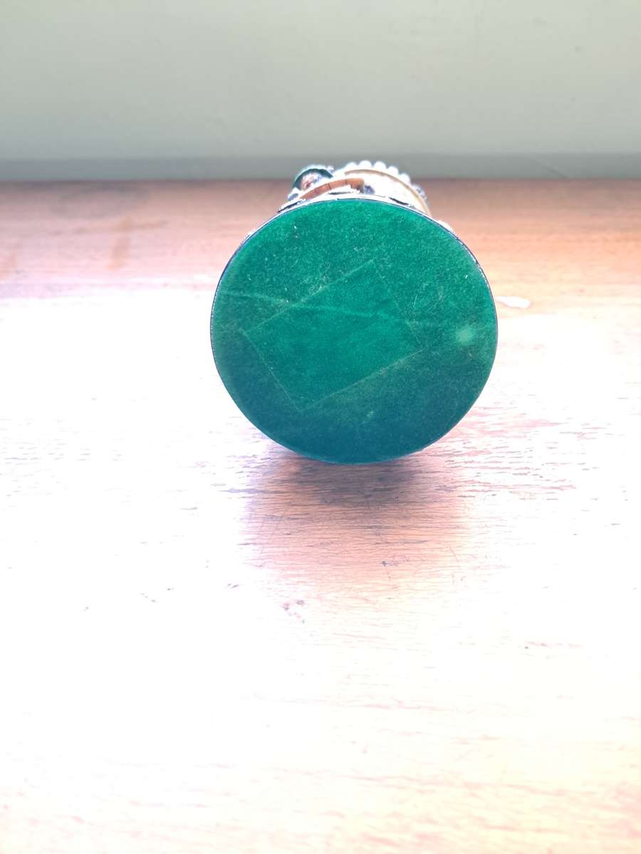 German Beer stein with Puiter lid hand painted