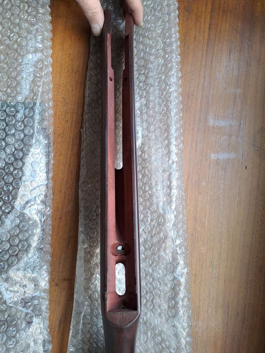Air rifle butstock dark hard wood will fit B2 stile rifle configuration