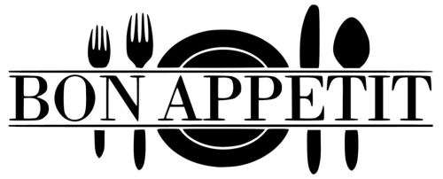 Wall Decal - Vinyl Sticker - Bon Appetit