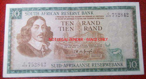 THIRD ISSUE - TW de JONGH - TEN RAND