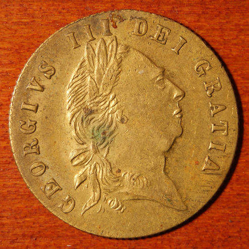 AN OLD 1768 MEMORY OF THE GOOD OLD DAYS TOKEN (GEORGIVS III DEI GRATIA )