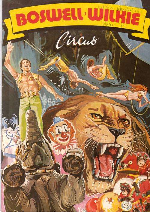 BOSWELL WILKIE CIRCUS PROGRAMME 1979