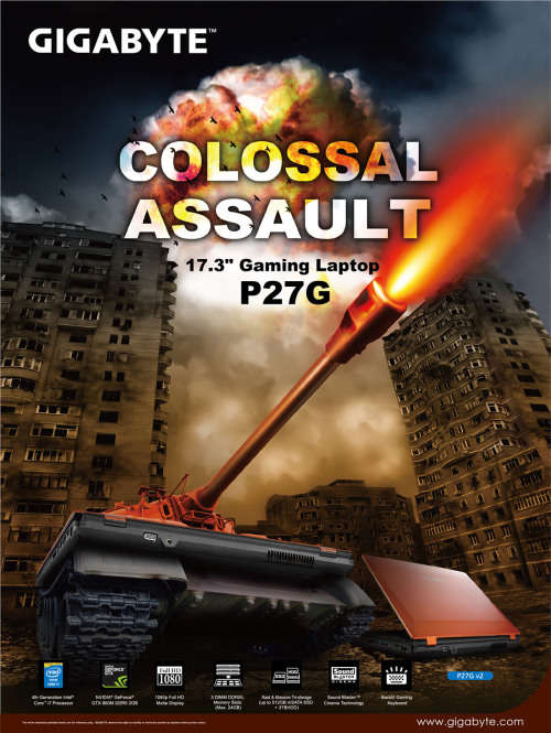 **MONSTER SPEC**Gigabyte P27V2**QUAD CORE i7**17.3" LED**GTX GRAPHICS**16GB MEMORY**SSD**