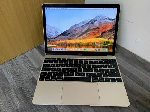 **MacBook 12 Retina**2015**Core M5**256GB SSD**8GB Memory**MAC OSX MOJAVE / WIN10**LOW CYCLE COUNT**