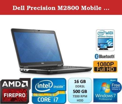 **GAMING/ENGINEERING**Dell Precision M2800**QUAD Core i7**FHD IPS**16GB Ram**AMD HD**500GB HDD*