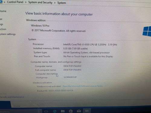 **MSI**GAMING TOWER**6th GEN i5**INTEL HD**8GB DDR4**320GB HDD**17` LED**Complete PC**