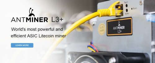 Antminer L3+ running at 504Mhs - Litecoin, Dogecoin Merge Miner (NH Bitcoin)