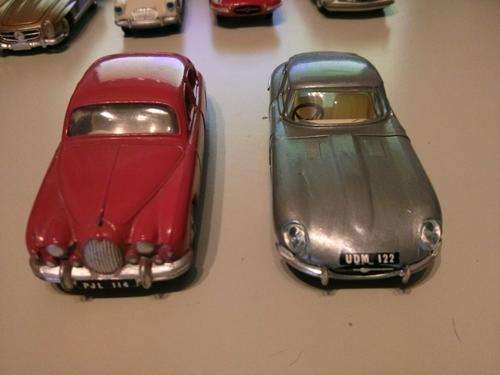Tri-ang Spot-On Jaguar 3.4 #114 and Jaguar XK 'E' type #217