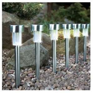 Set of 4 solar garden lights