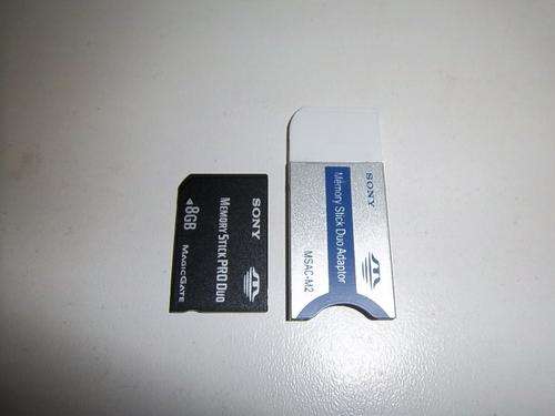 8GB memory stick pro duo memory card with adapter