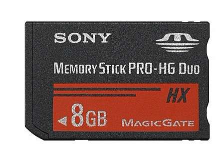 8GB memory stick pro duo memory card with adapter