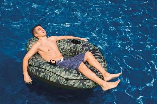 INTEX CAMO RIVER RUN 135cm INFLATABLE FLOATING LAKE POOL POND RIVER TUBE