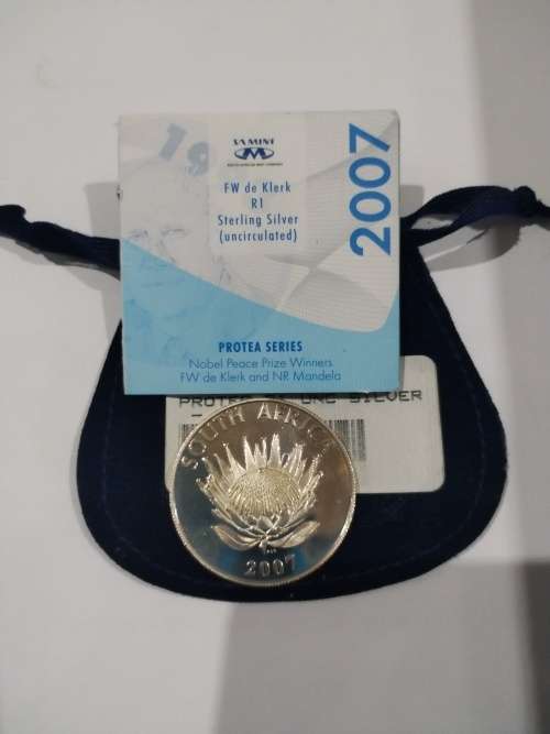 Crazy R1 Start! 2007 SA Silver Unc R1 De Klerk