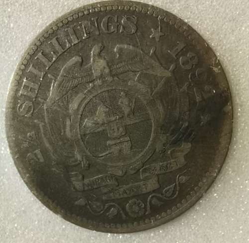 Crazy R1 Start! 1892 Shilling 2 1/2 - Fine 15 Graded