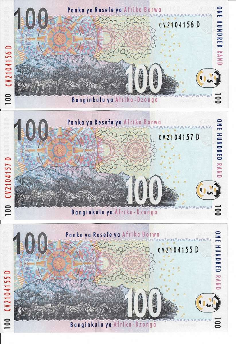 Crazy Low Start!! Uncirculated TT MBOWENI R100 IN SEQUENCE 1999 FIRST ISSUE