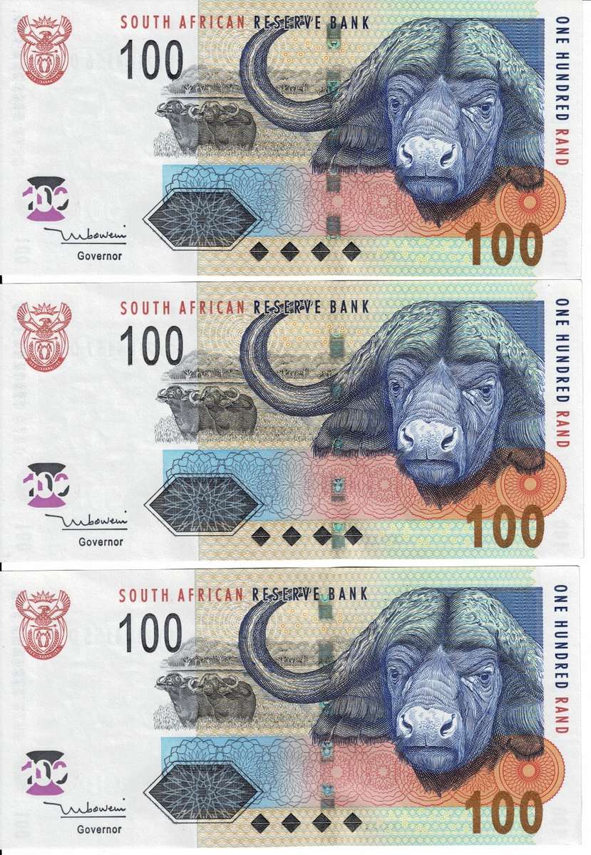 Crazy Low Start!! Uncirculated TT MBOWENI R100 IN SEQUENCE 1999 FIRST ISSUE