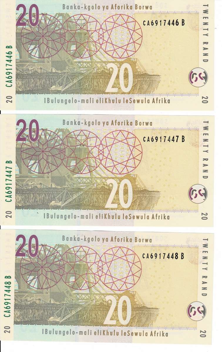 Crazy Low Start! R20 Notes In Sequence Uncirculated 1999 First Edition