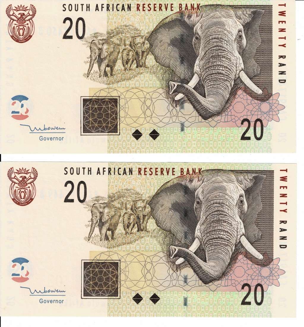 Crazy Low Start! R20 Notes In Sequence Uncirculated 1999 First Edition