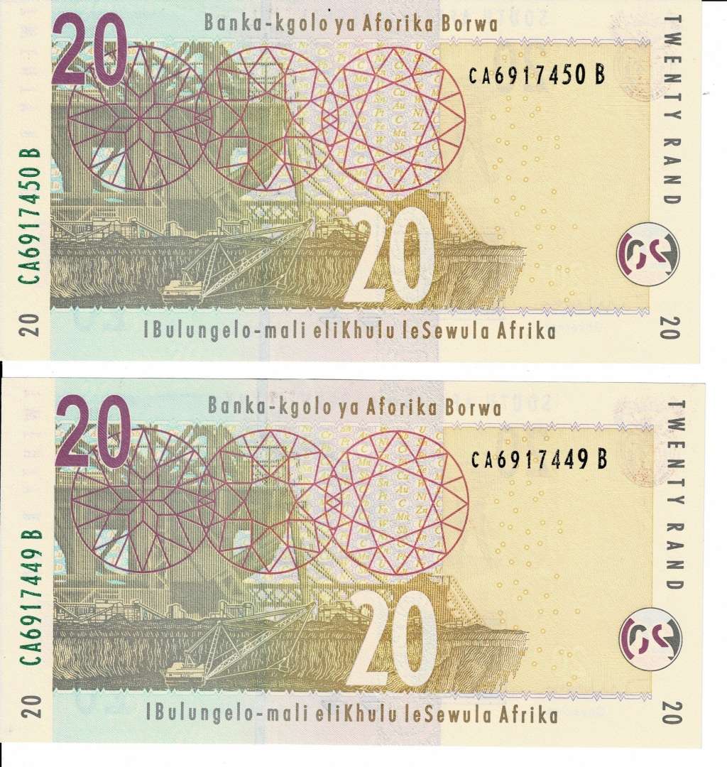 Crazy Low Start! R20 Notes In Sequence Uncirculated 1999 First Edition