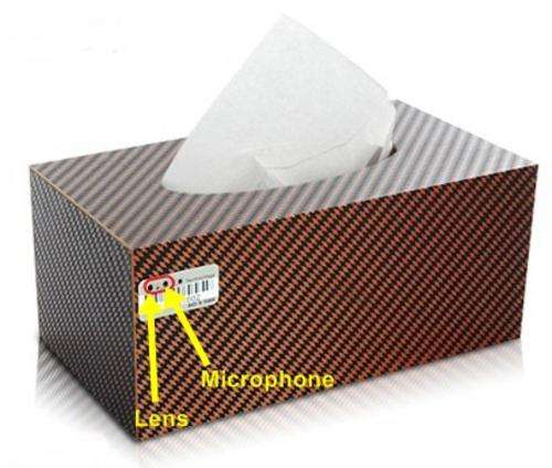 Free Postage! Spy Video Camera Tissue Box. 4GB. No one will suspect!