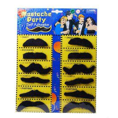 12 x Fake mustaches. Great fun!!!!