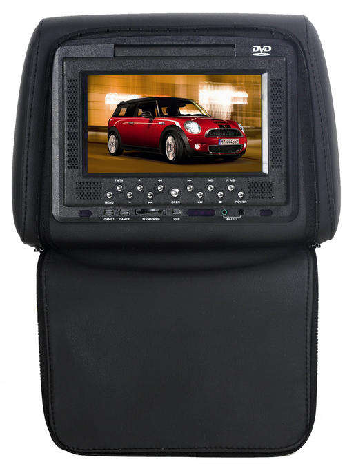 2 x BLACK Car Headrest DVD, games & music players. IN STOCK! Best thing for the long road ever!!!!