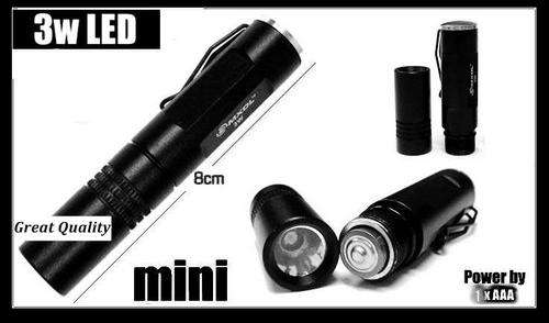 **Clearance Sale** All stock must go! LOW PRICES!  2 x 3W LED Portable Pocket Torches with Clip.