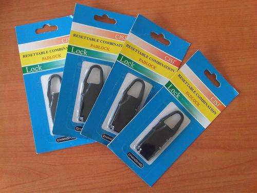 4 X Steel luggage combination locks. A must have these days!