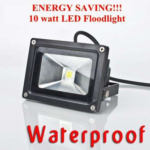 10Watt Waterprooof LED Floodlight! Fantastic Quality, Bright and best of all Cost & Energy saving!