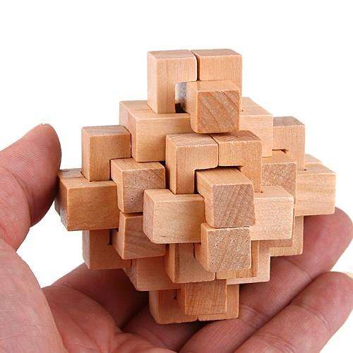 Lu Ban's Kongming Lock wooden puzzle! An Ancient Chinese puzzle will keep you busy for hours!