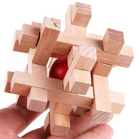 Kongming wooden puzzle! An Ancient Chinese puzzle will keep you busy for hours!