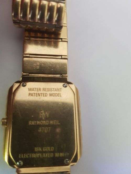 Raymond Weil Geneve Nabucco  18ck Gold electroplated.