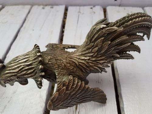 Heavy Vintage Silver plated Fighting cocks A 1 SP