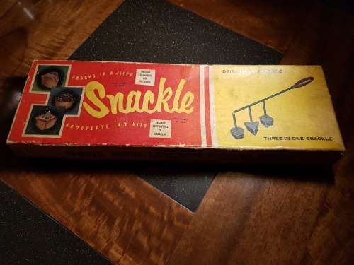 Vintage Snackle in its original box with instructions