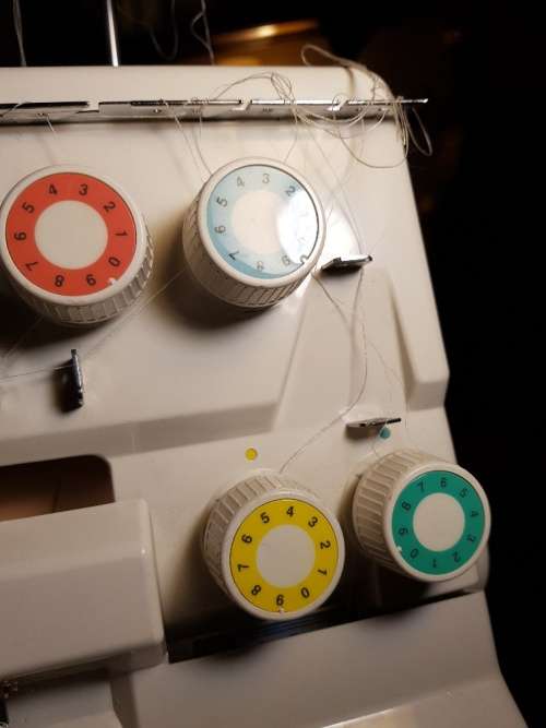 Empisal Over locker Model S 4 D Sewing Machine 4 Threads with Pedal and Wires