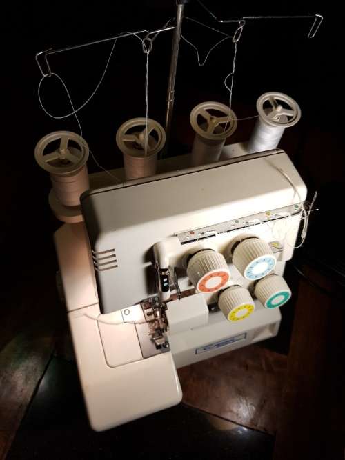 Empisal Over locker Model S 4 D Sewing Machine 4 Threads with Pedal and Wires