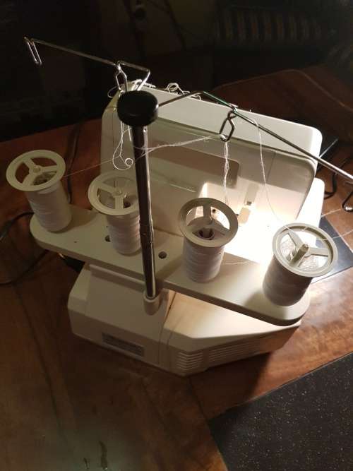 Empisal Over locker Model S 4 D Sewing Machine 4 Threads with Pedal and Wires