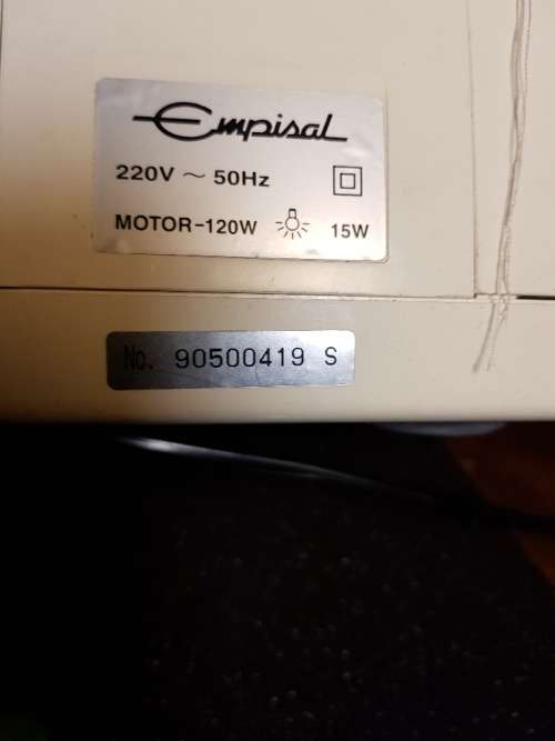 Empisal Over locker Model S 4 D Sewing Machine 4 Threads with Pedal and Wires