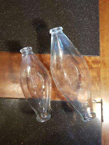 Antique Pair of Griptight Glass Baby Bottles