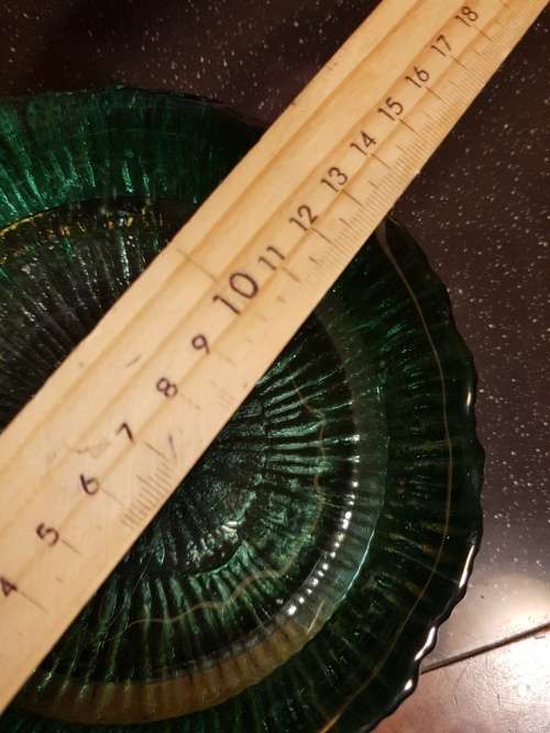 Heavy Hand Made Glass Snack Dish